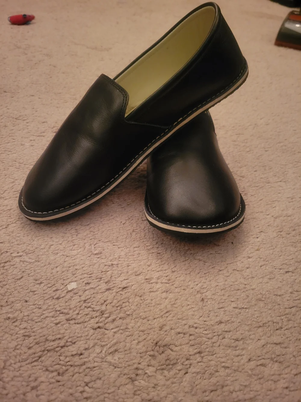 Ruby Barefoot Slip-on Shoes Size 38 - Black Leather